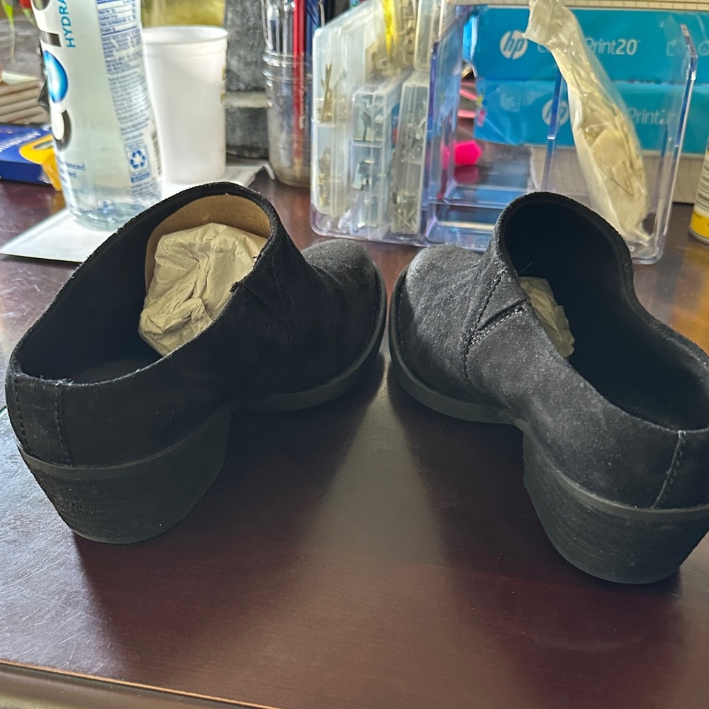 Born Women Dark Suede Loafers - Picture 3 of 7